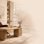 طراحی اتاق کار خانگی حرفه‌ای