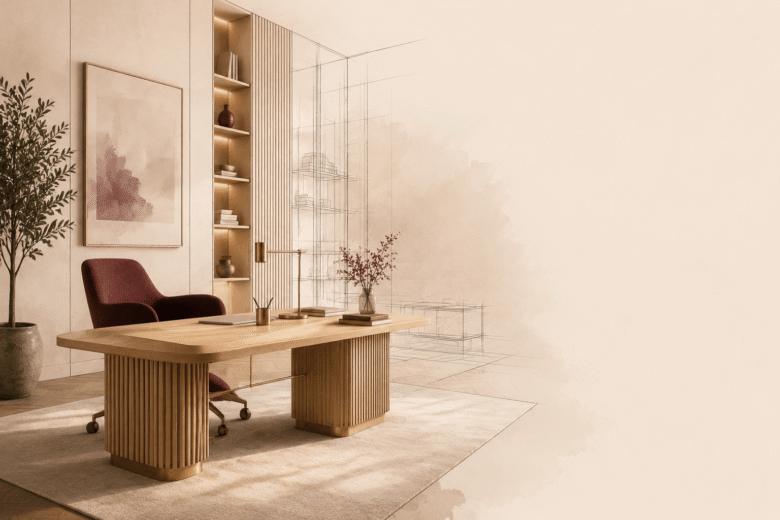 طراحی اتاق کار خانگی حرفهای